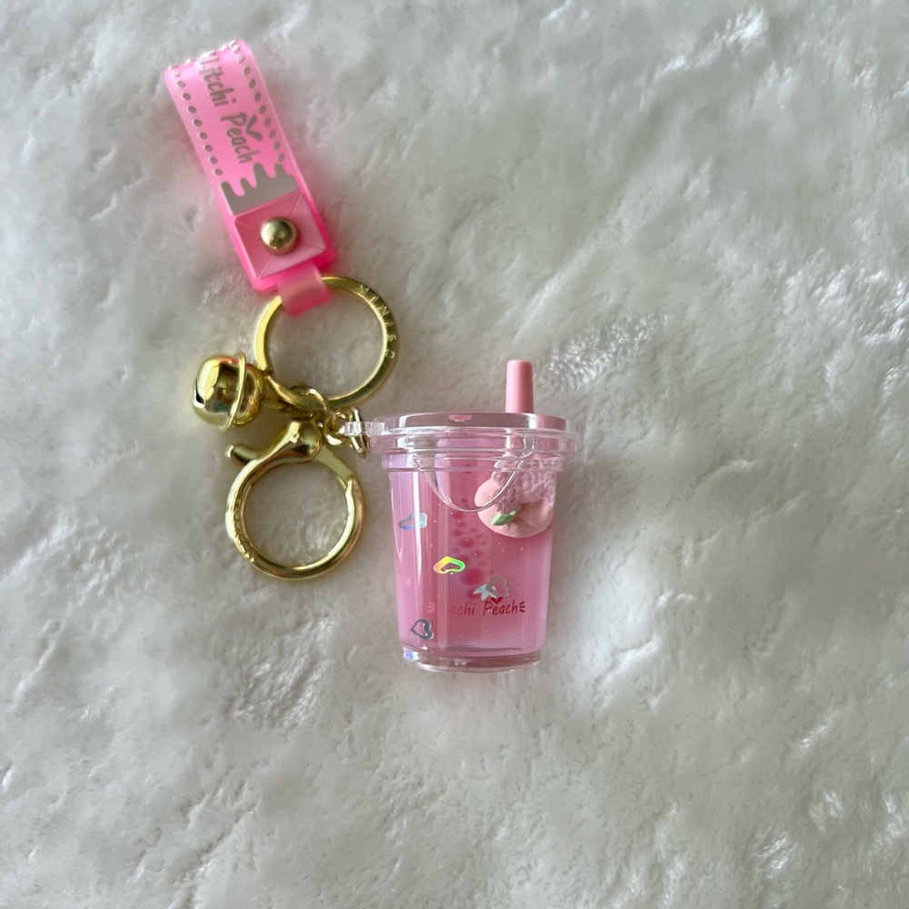 Pink Latte Sheep Keychain
